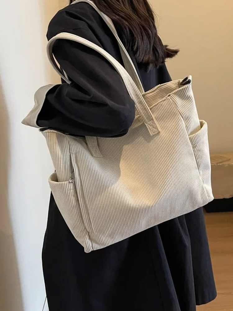 Tessa | Square Corduroy Shoulder Bag
