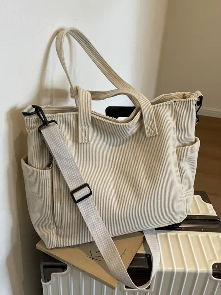 Tessa | Square Corduroy Shoulder Bag