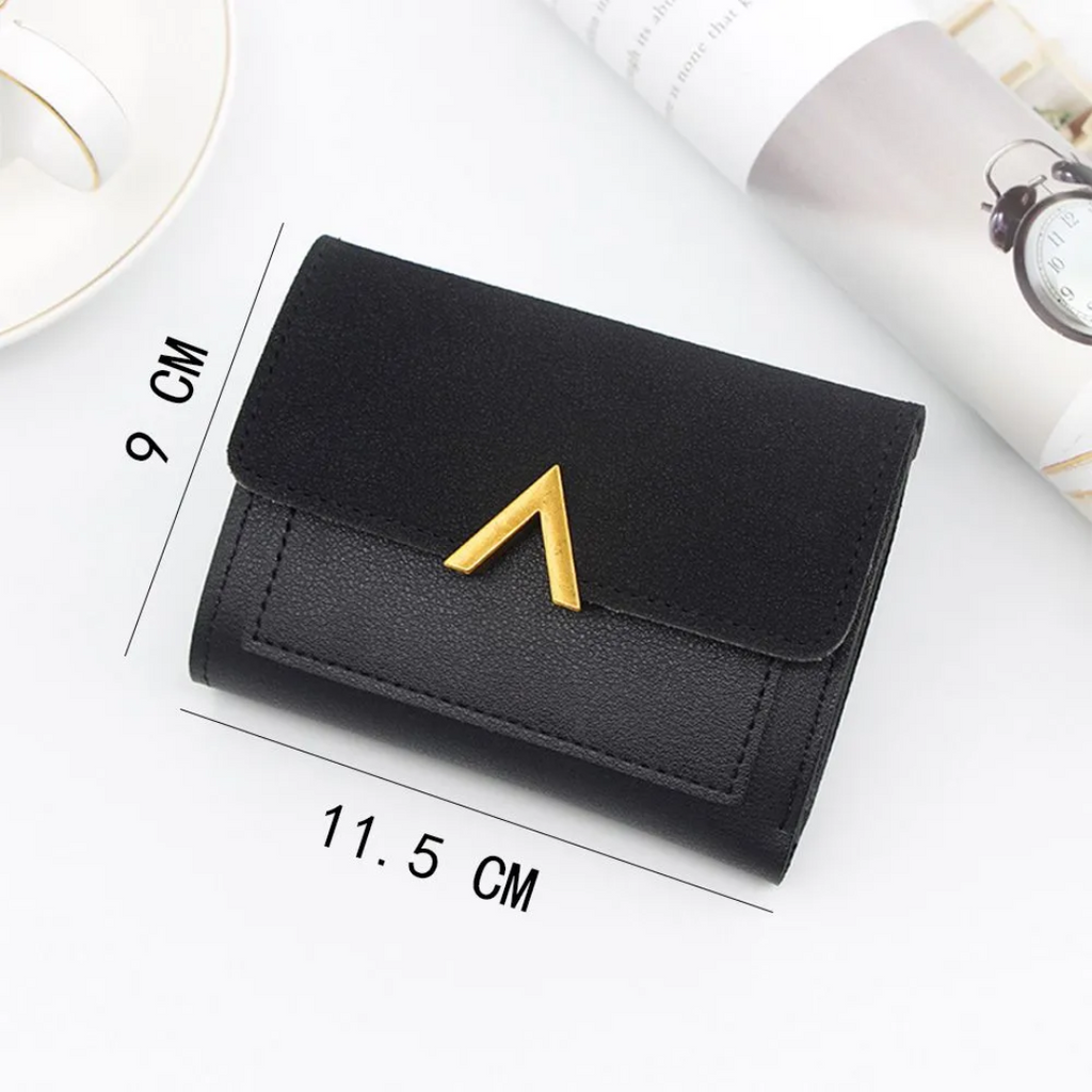 Velvet leather mini wallet | Compact and trendy