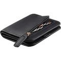 Deluxe leather compact wallet for ladies with RFID blocking - Elvira