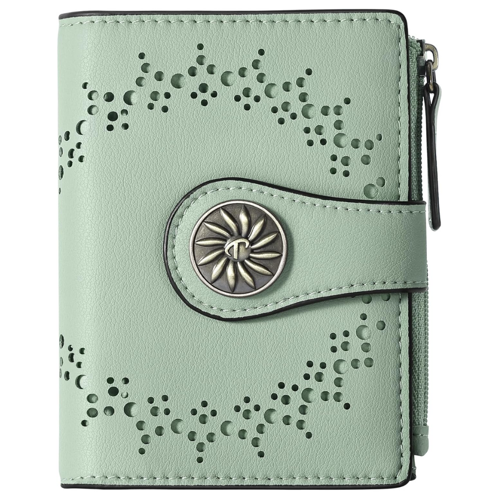 Women's RFID wallet with zip pocket - Claire