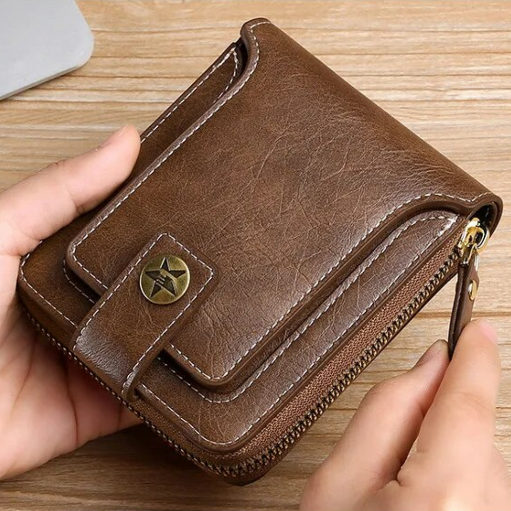 Vintage leather wallet | Classic and elegant