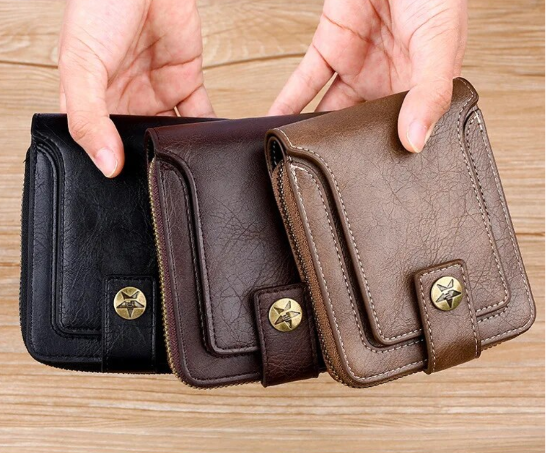 Vintage leather wallet | Classic and elegant