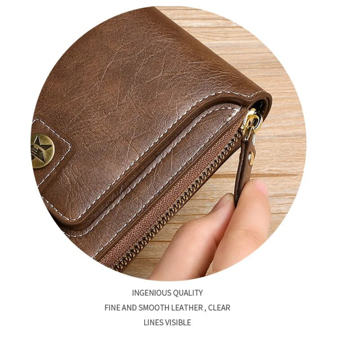 Vintage leather wallet | Classic and elegant