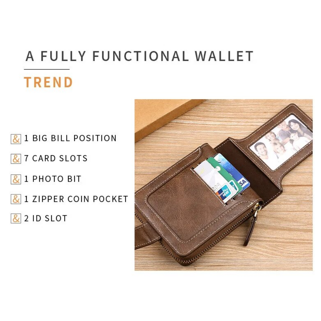 Vintage leather wallet | Classic and elegant