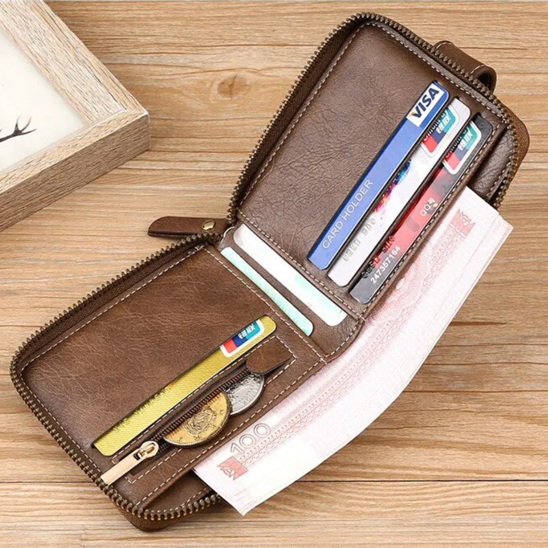 Vintage leather wallet | Classic and elegant