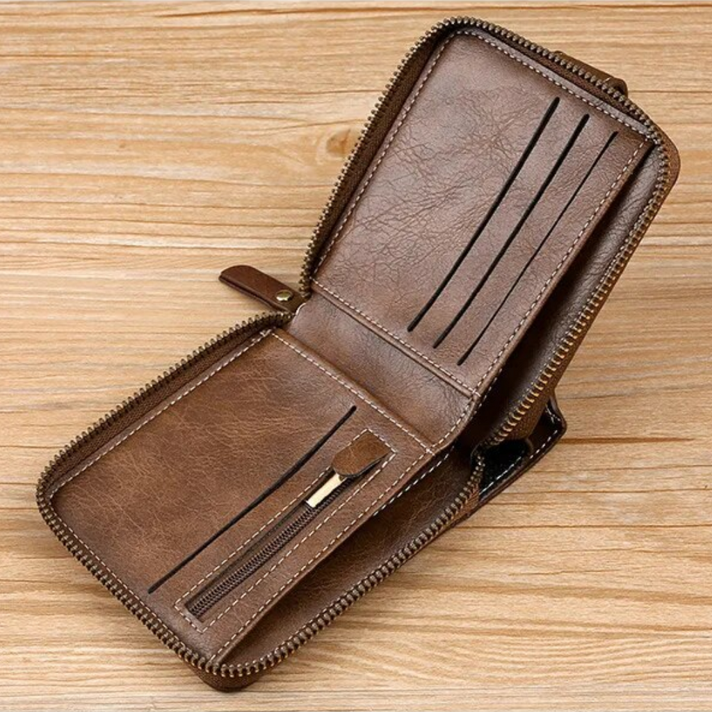 Vintage leather wallet | Classic and elegant