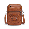 Vintage leather shoulder bag - Jaida