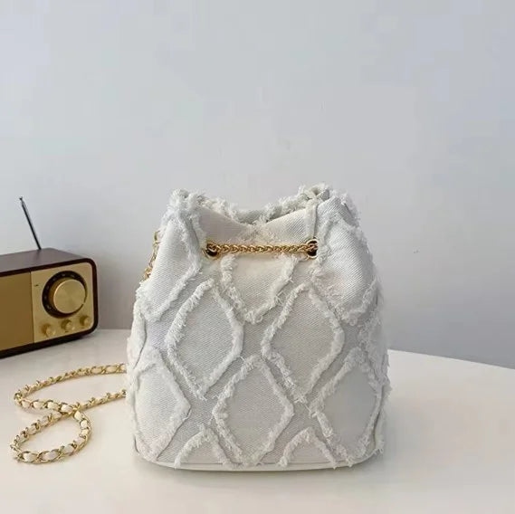 BohoVibe - Trendy retro denim shoulder bag