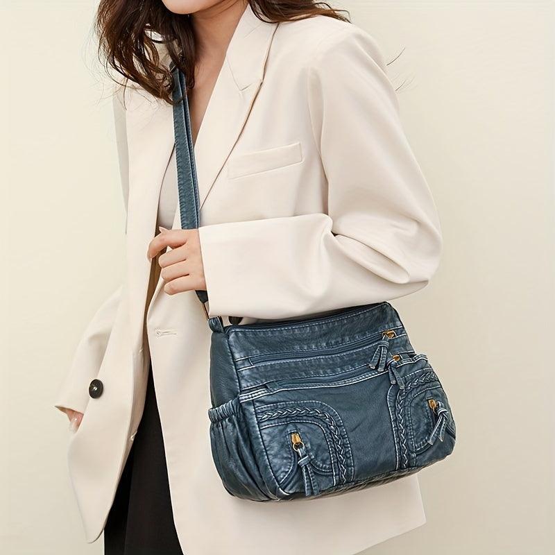 WeaveStyle - Shoulder bag with braided details