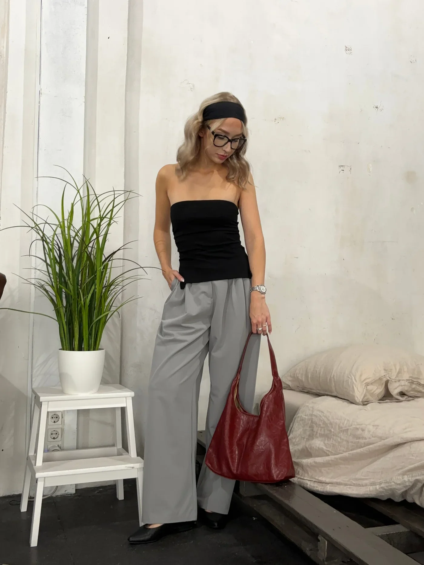 Classic leather handbag - Dael