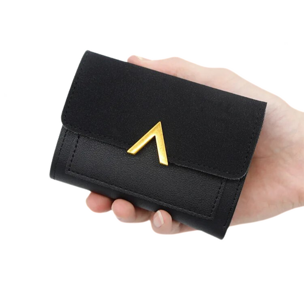 Velvet leather mini wallet | Compact and trendy