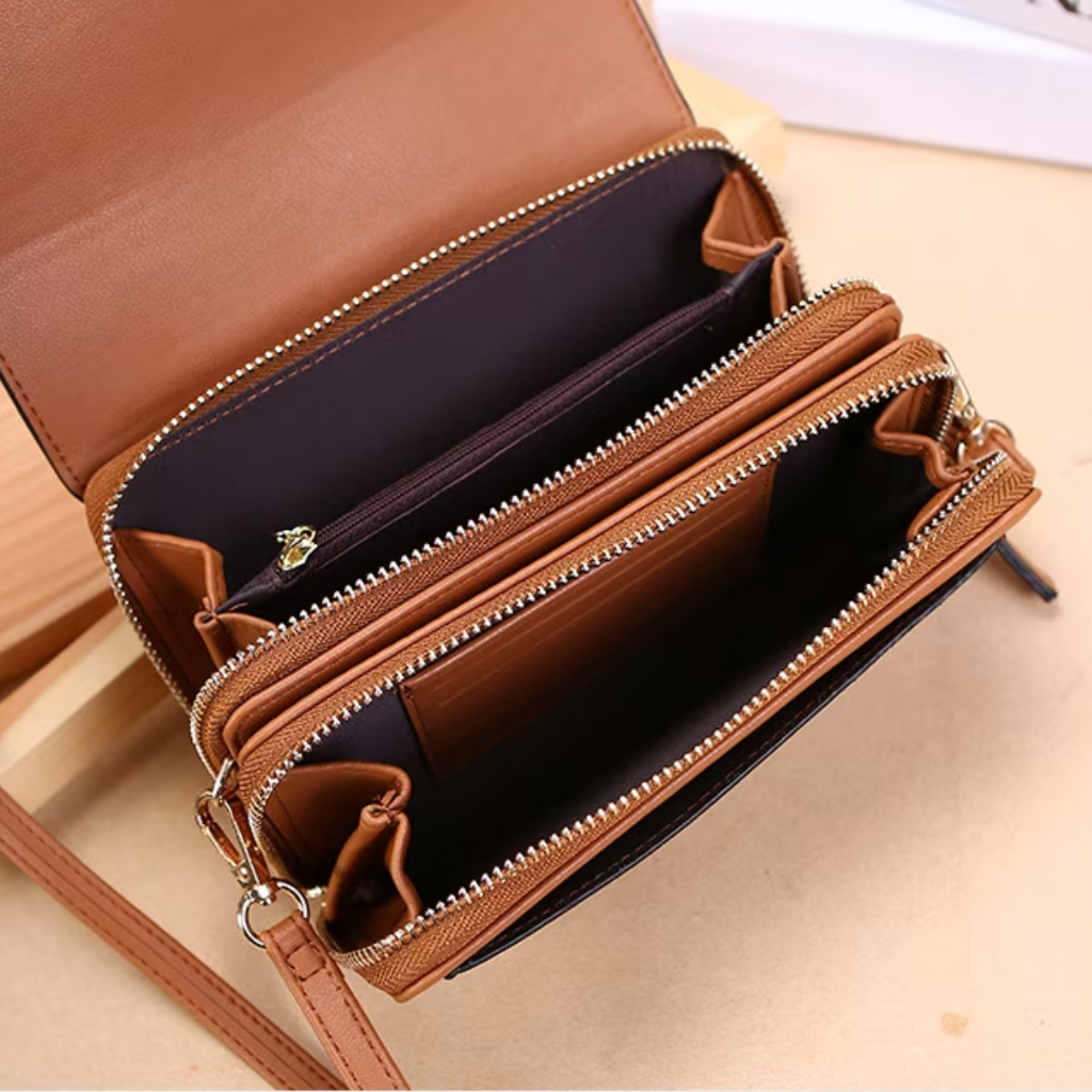 Classic vegan leather handbag