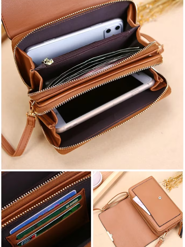 Classic vegan leather handbag