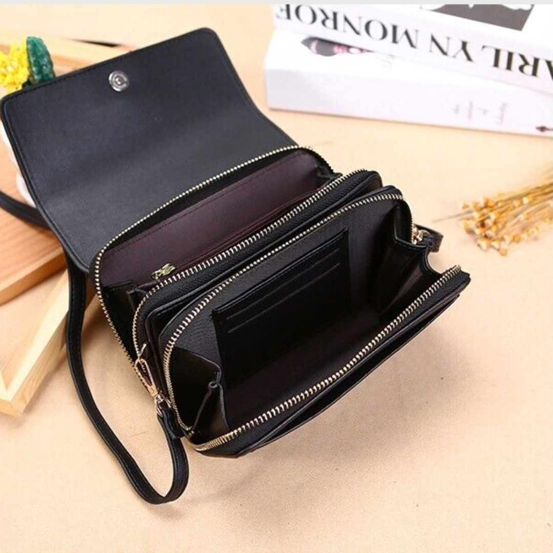 Classic vegan leather handbag
