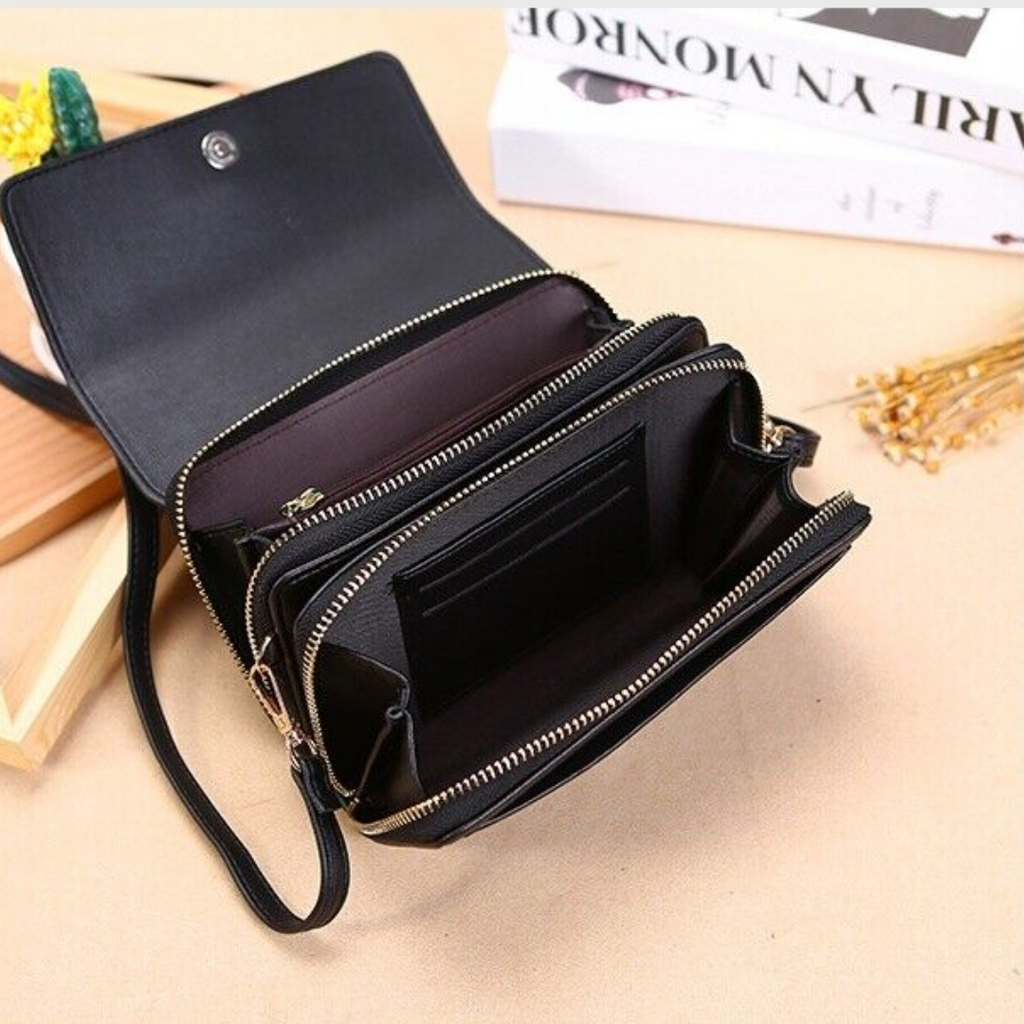 Classic vegan leather handbag