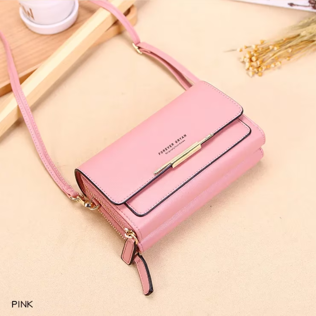 Classic vegan leather handbag