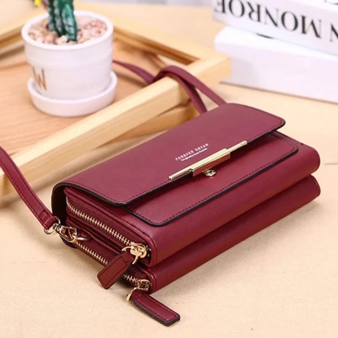 Classic vegan leather handbag