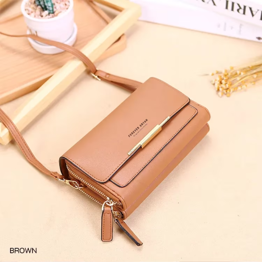 Classic vegan leather handbag