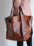 Xylia | New oversized handbag in handmade vegan leather.
