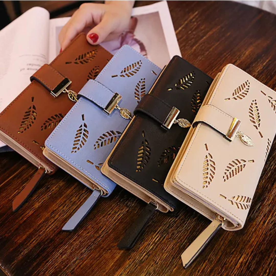 wallet with gold leaf | Trendy and practical
