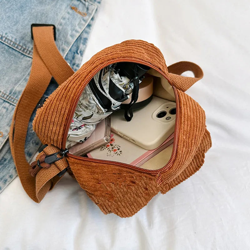 SUNSET - Corduroy shoulder bag