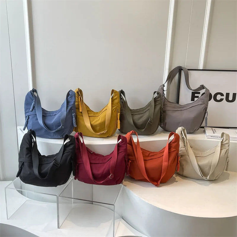 PRISMA - Trendy nylon shoulder bag