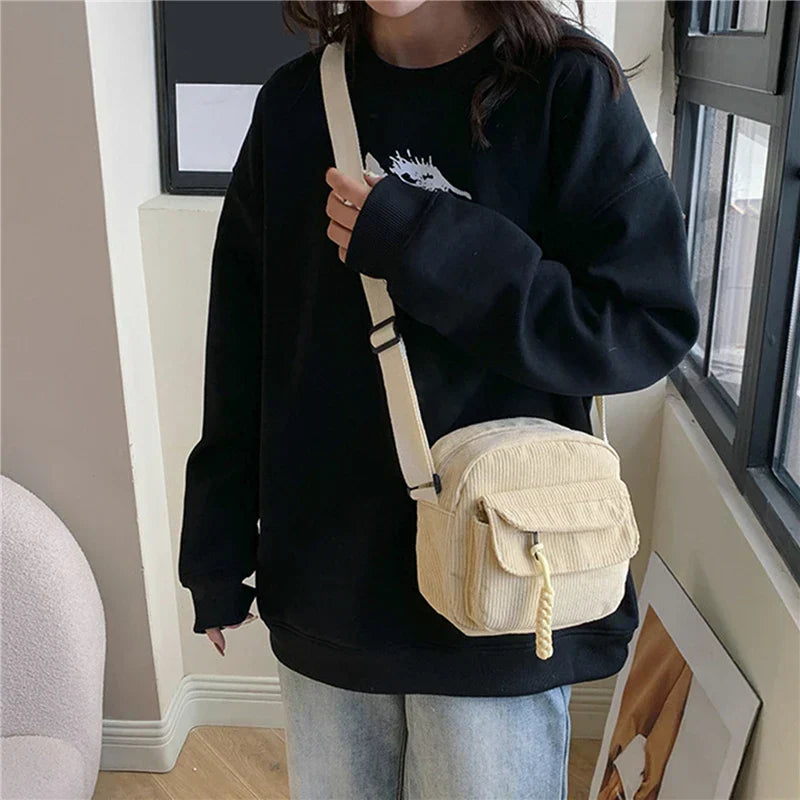 SUNSET - Corduroy shoulder bag