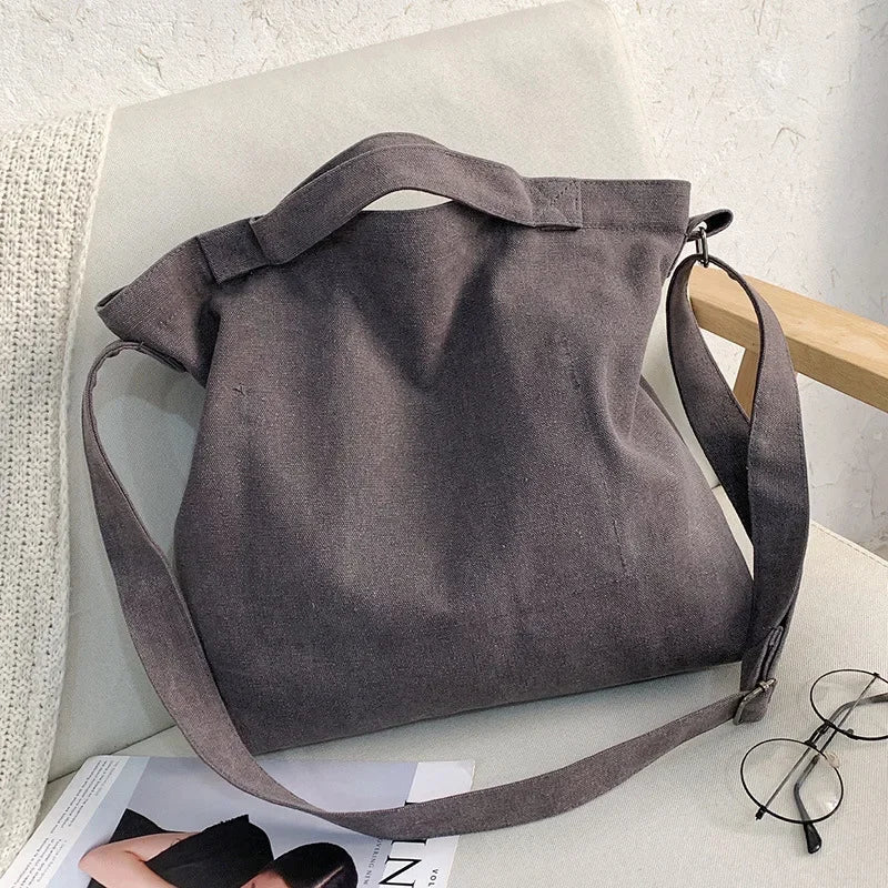 Luna | Large canvas bag for women - MOOD