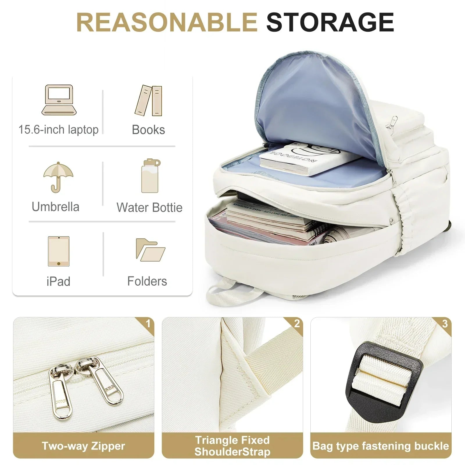 StarryStudy - Stylish school backpack for girls