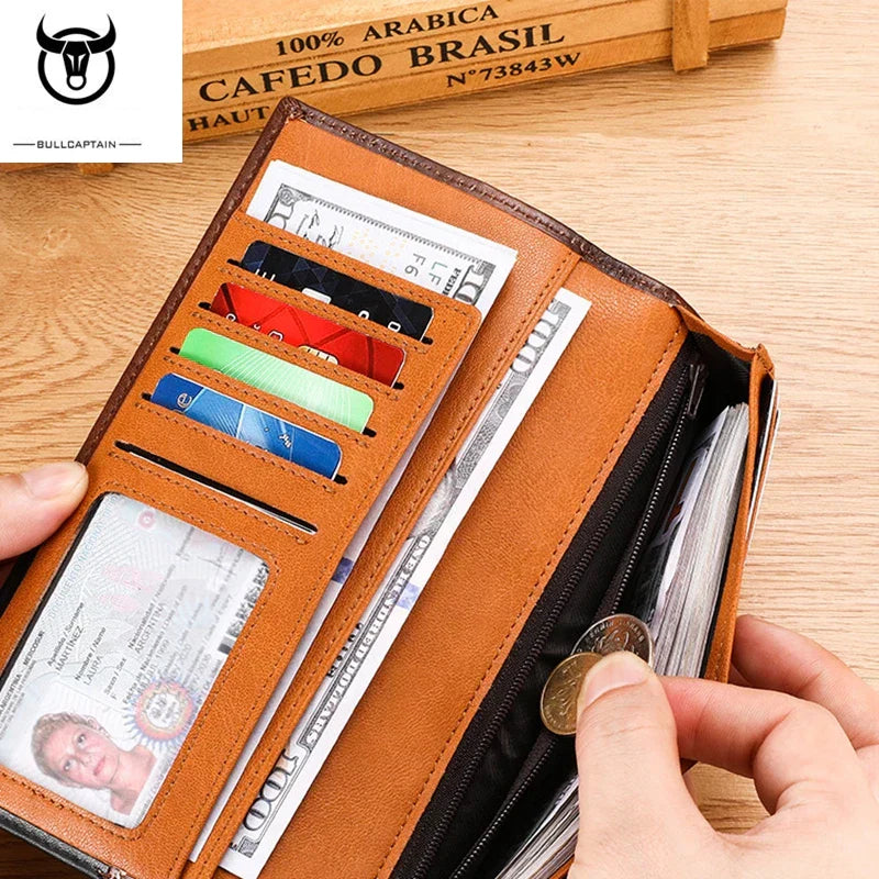 BULLCAPTAIN - Genuine leather wallet