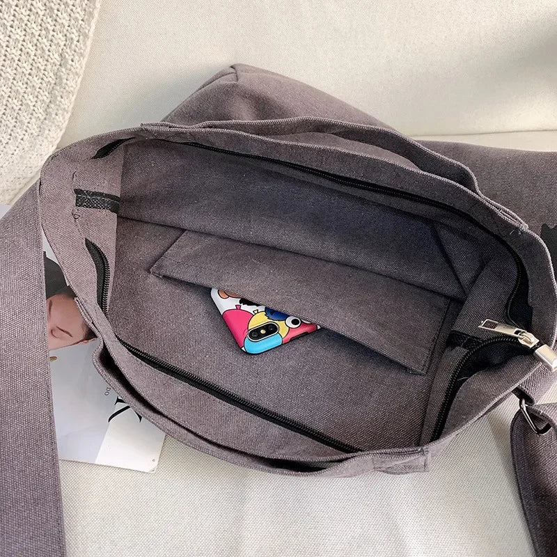 Luna | Large canvas bag for women - MOOD