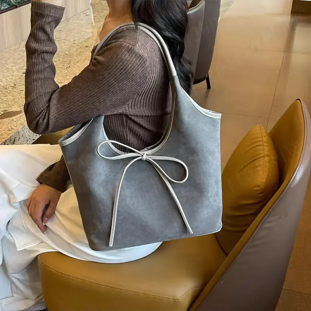 SUZY - Trendy suede shoulder bag for women