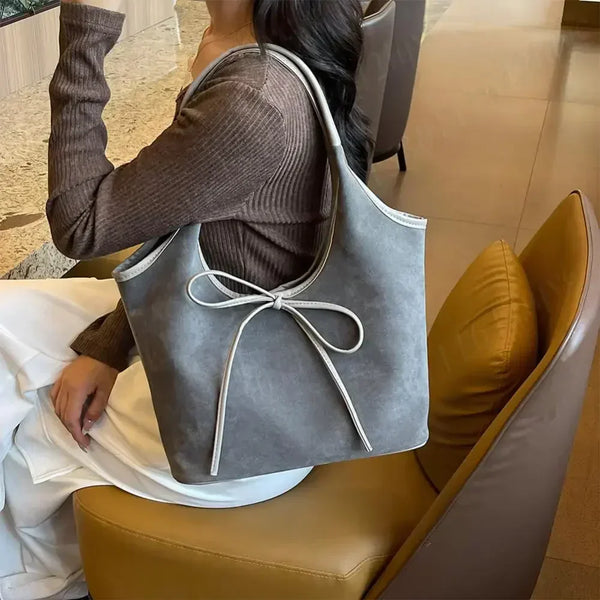 SUZY - Trendy suede shoulder bag for women