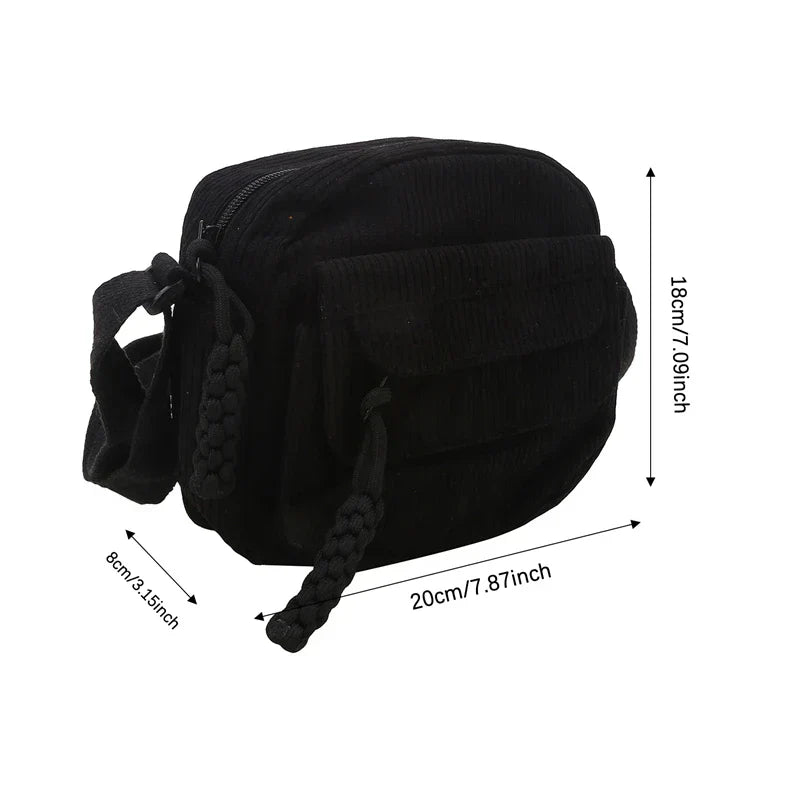 SUNSET - Corduroy shoulder bag