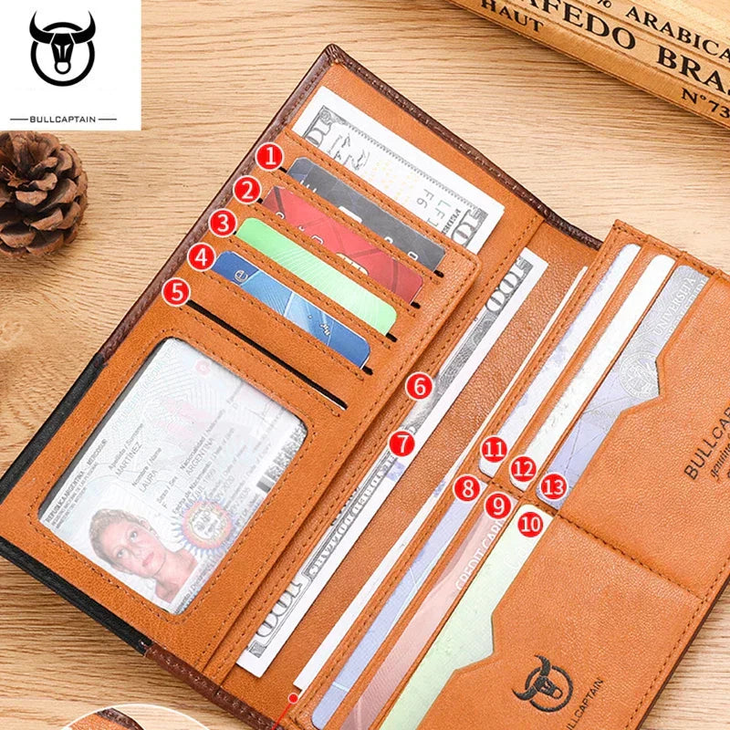 BULLCAPTAIN - Genuine leather wallet