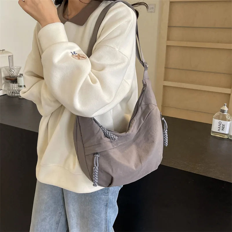 PRISMA - Trendy nylon shoulder bag