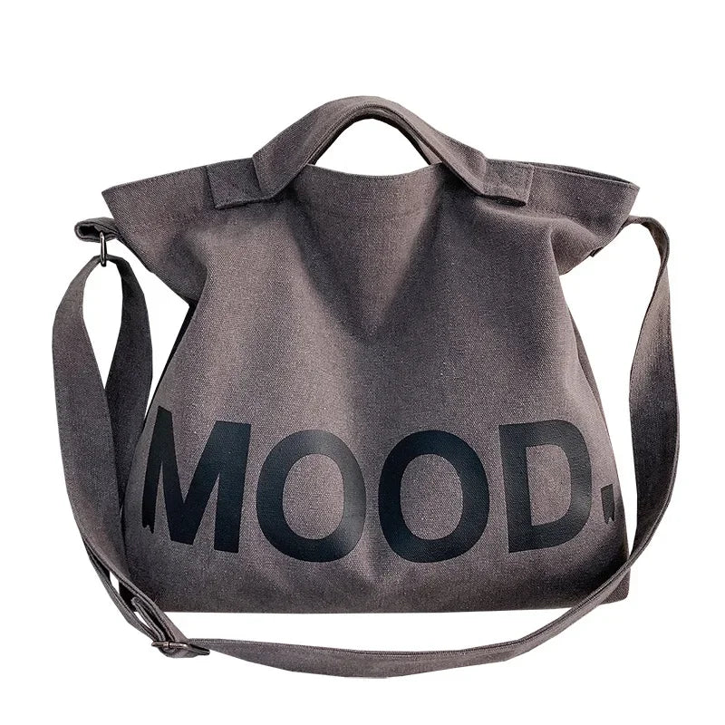 Luna | Large canvas bag for women - MOOD
