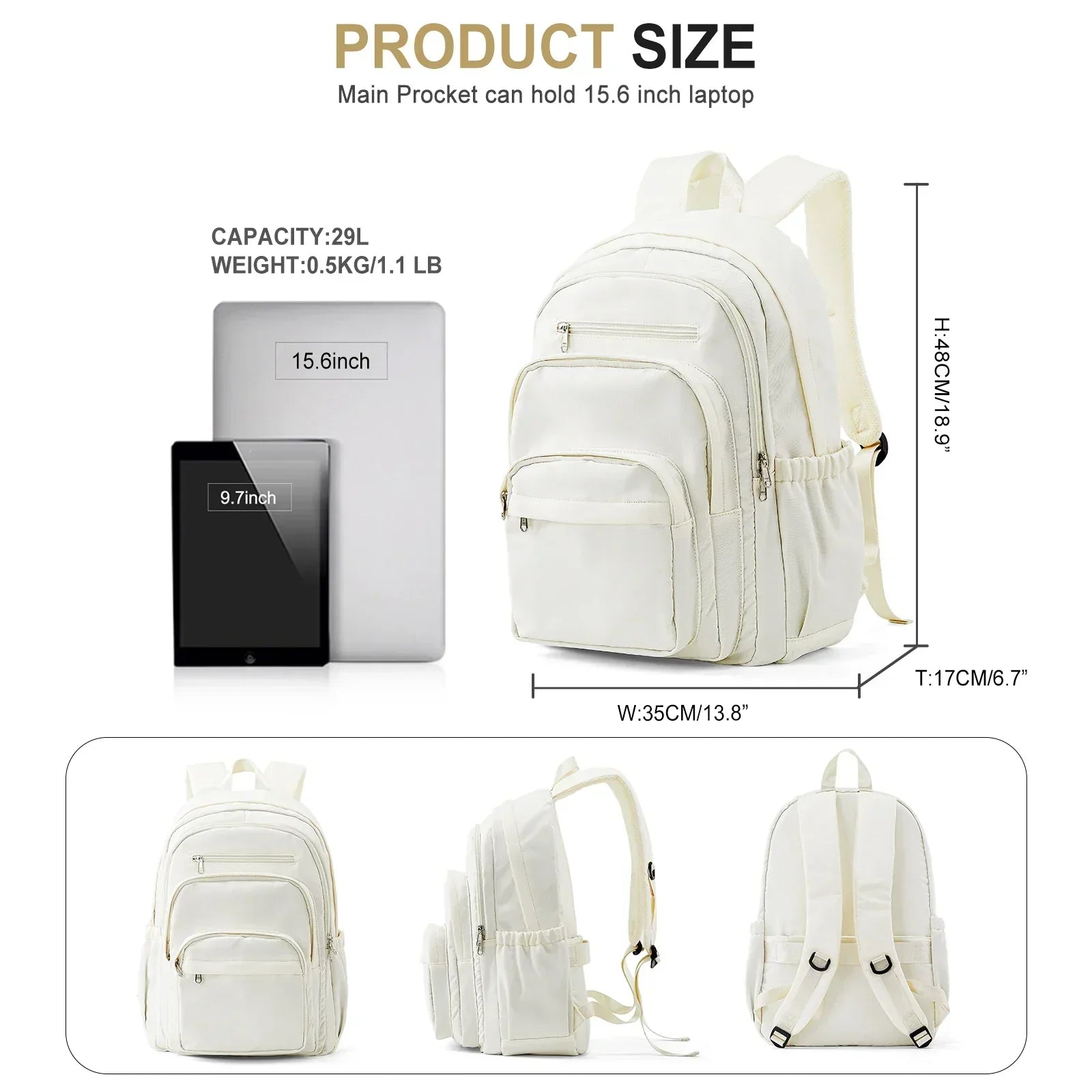 StarryStudy - Stylish school backpack for girls