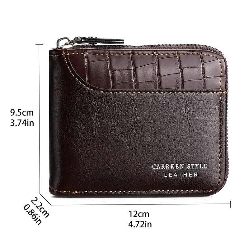 MIDGE - Zippered wallet for men