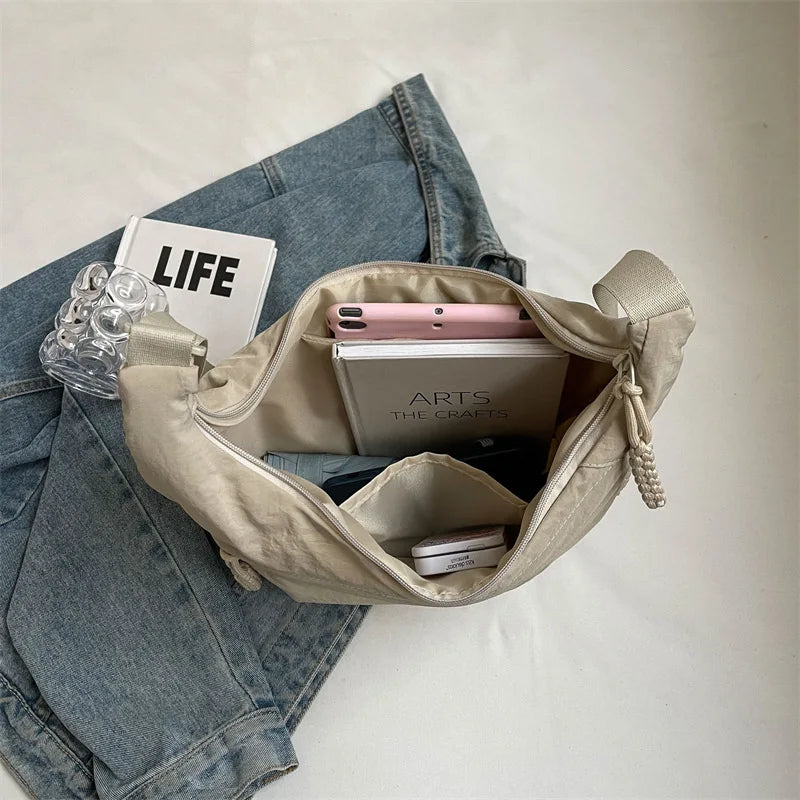 PRISMA - Trendy nylon shoulder bag