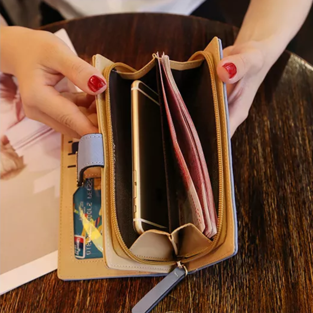wallet with gold leaf | Trendy and practical
