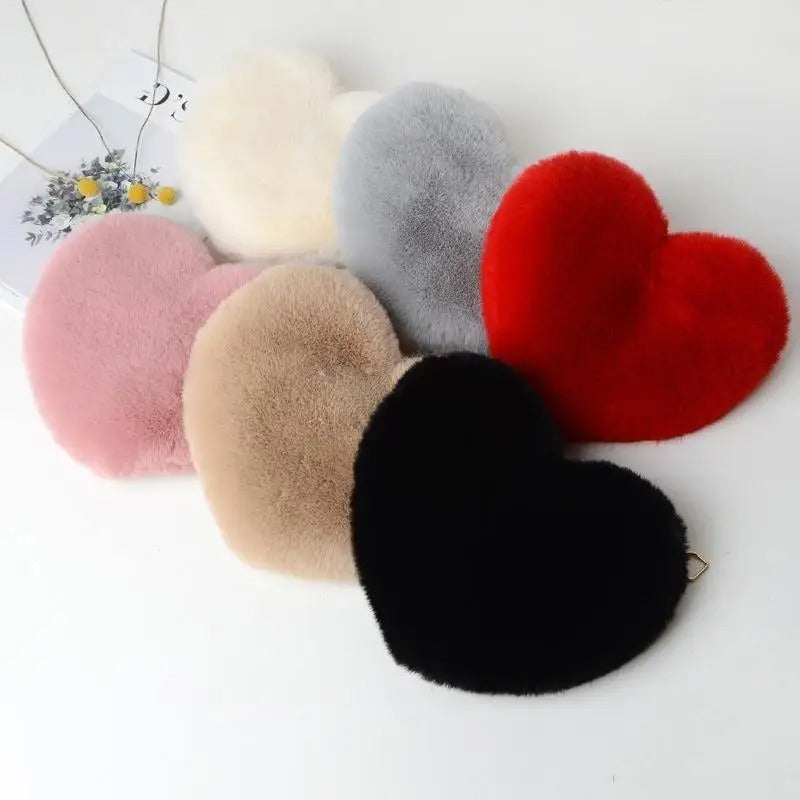 Love - Plush shoulder bag with heart
