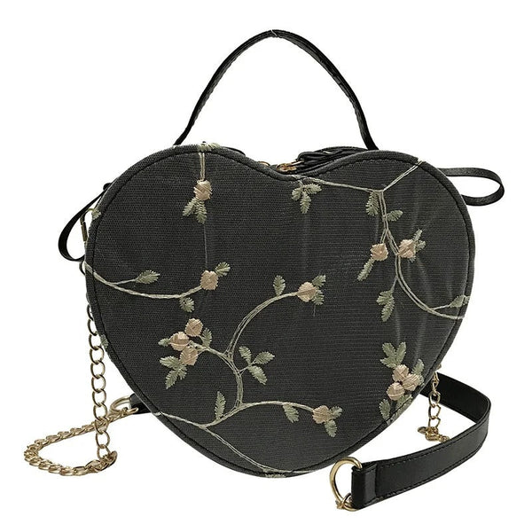 Love - Sturdy heart-shaped shoulder bag