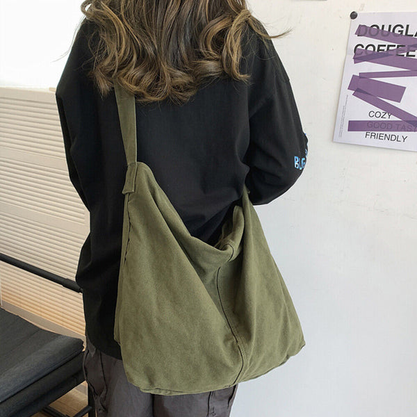 Lieke | Women's canvas shoulder bag, practical and elegant