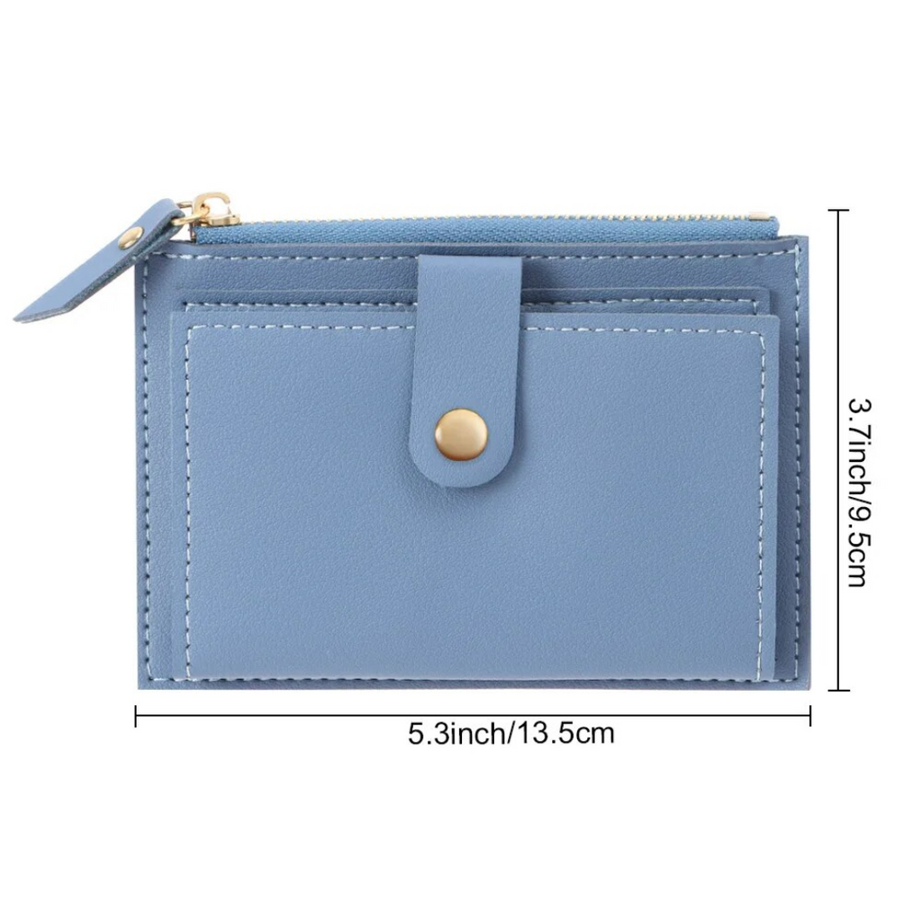 Velvet leather mini wallet | Compact and trendy