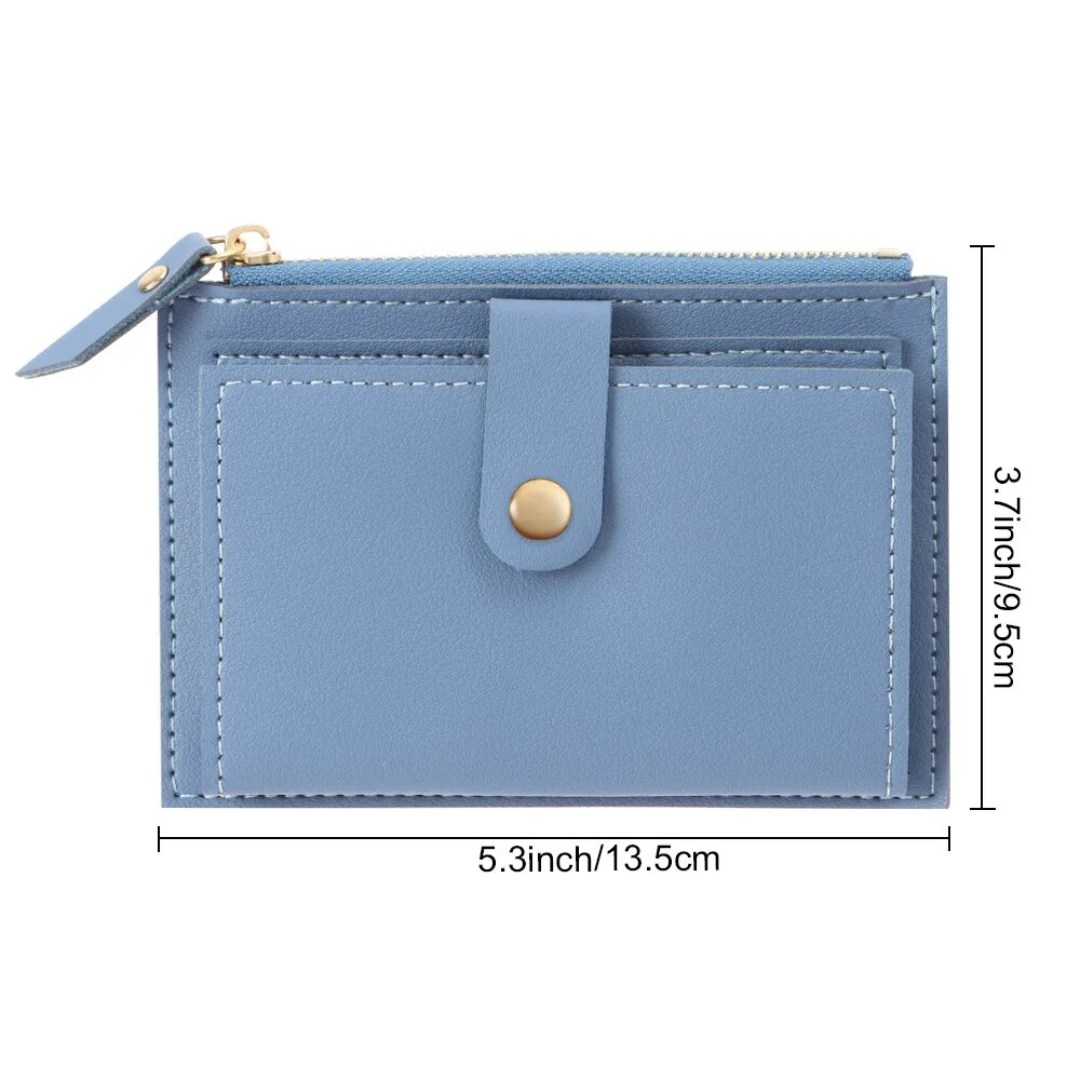 Velvet leather mini wallet | Compact and trendy